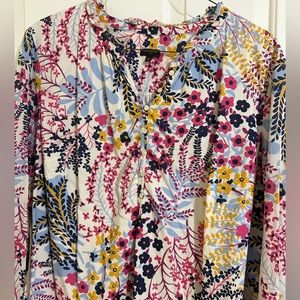 Talbots 3x plus blouse multicolor